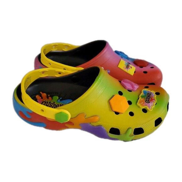 Crocs Gushers Classic Clog 211487 with Jibbitz Unisex Men's 9 Womans 11 NWT